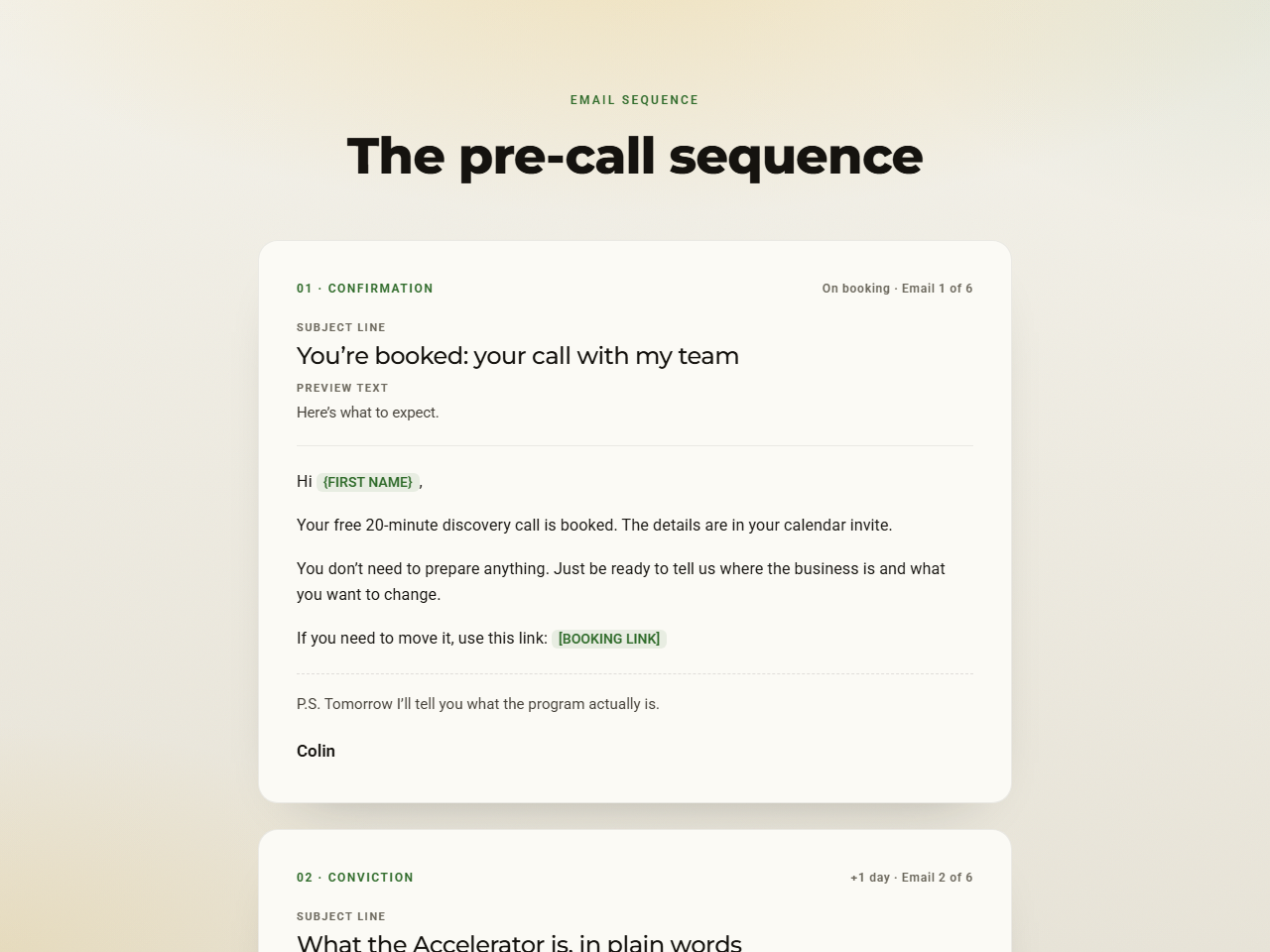 Pre-call preview